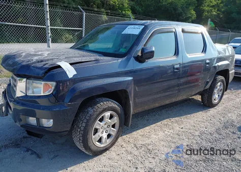 2009 Honda Ridgeline Rts from USA, damaged, VIN 5FPYK16419B100661